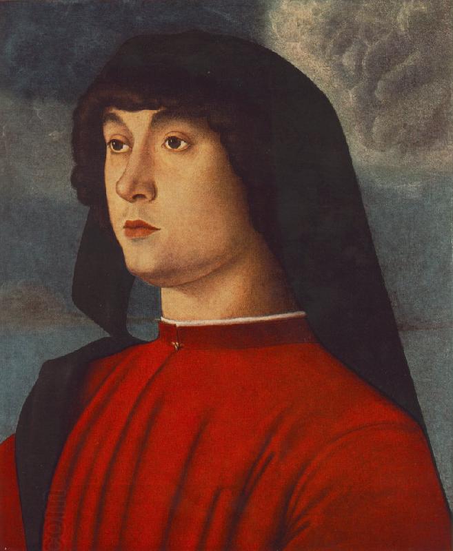 BELLINI, Giovanni Portrait of a Young Man in Red3655 China oil painting art